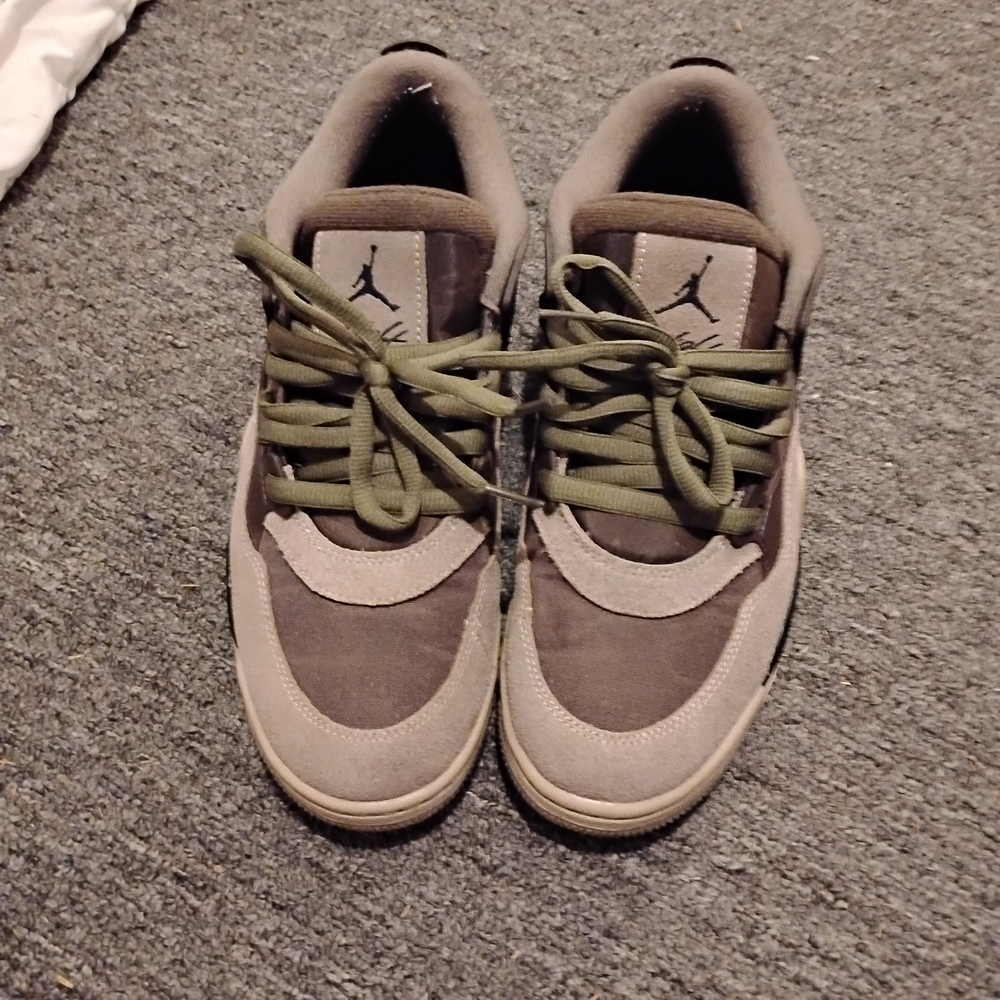 Men's Olive and Brown Sneakers